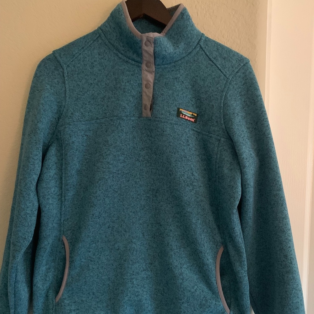 LL Bean Women's Pullover Sweater Fleece Size M Reg